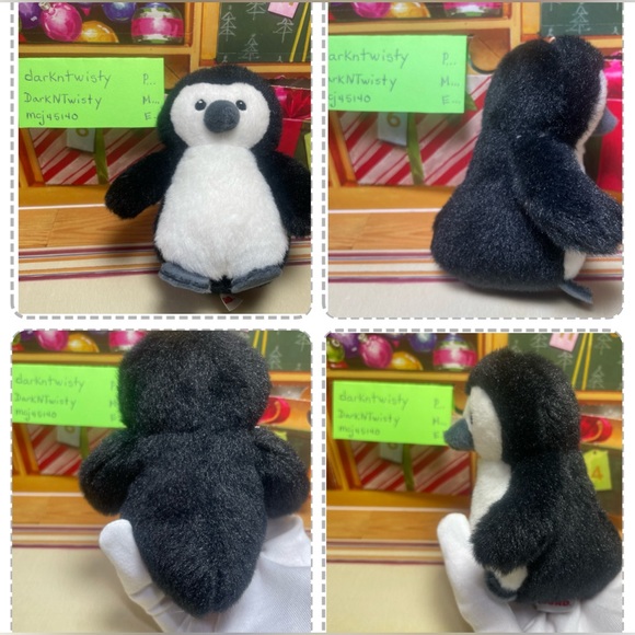 1 BRAND NEW GUND MINI PUFFER  PLUSH PENGUIN ORNAMENT TOY APPROX 4” PRICE FIRM - Picture 12 of 15